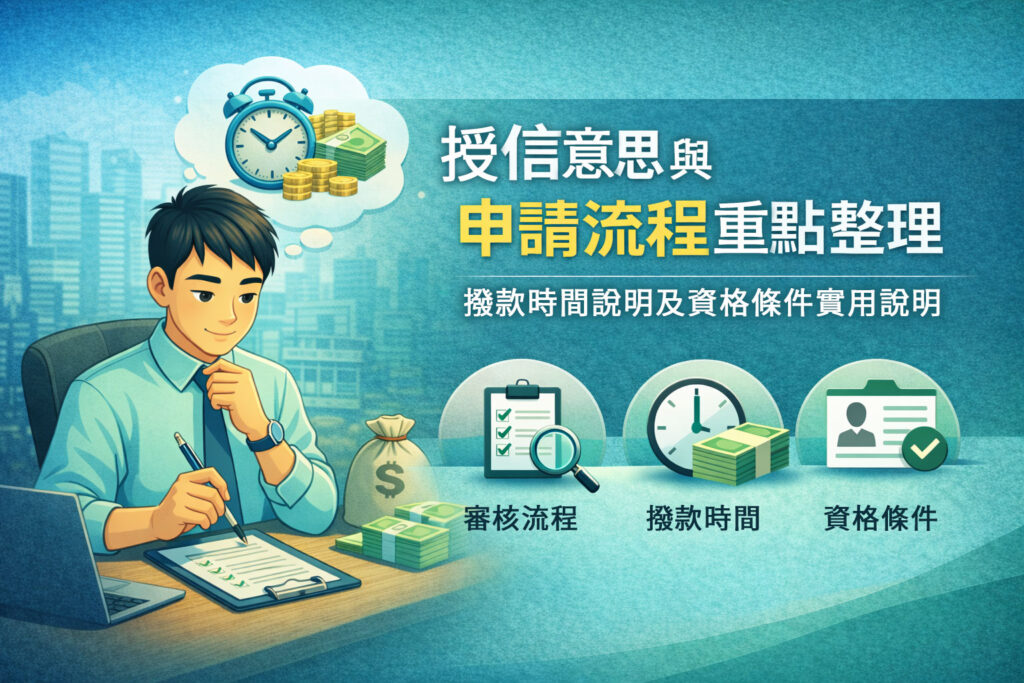 授信 意思與申請流程重點整理：撥款時間說明及資格條件實用說明