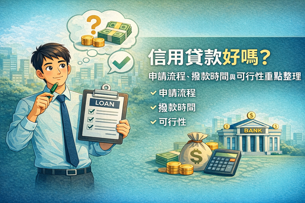 信用貸款好嗎申請流程撥款時間與可行性重點整理