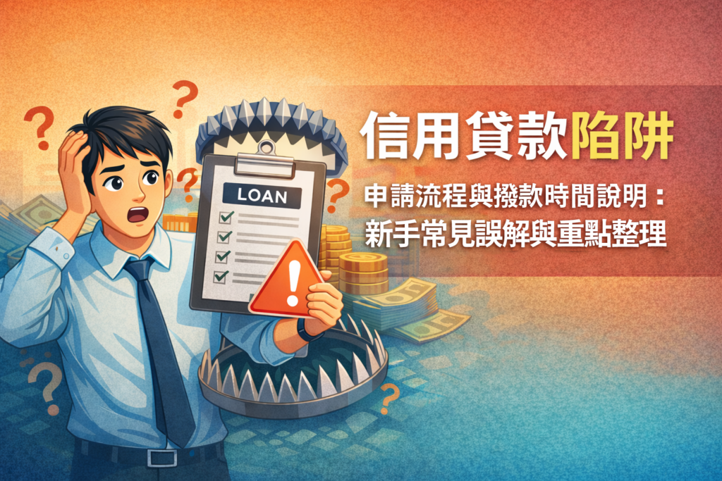 信用貸款陷阱申請流程與撥款時間說明新手常見誤解與重點整理