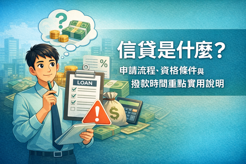 信貸是什麼申請流程資格條件與撥款時間重點實用說明