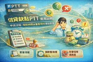 信貸缺點ptt實用說明申請流程撥款時間與是否可行重點整理