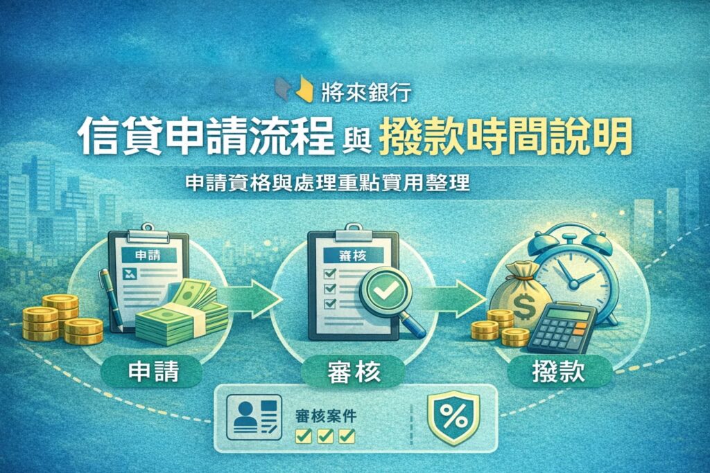 將來信貸申請流程與撥款時間說明申請資格與處理重點實用整理