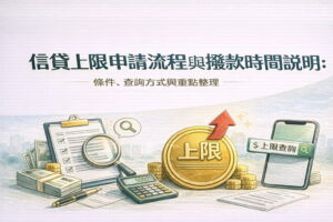 信貸上限申請流程與撥款時間說明條件查詢方式與重點整理