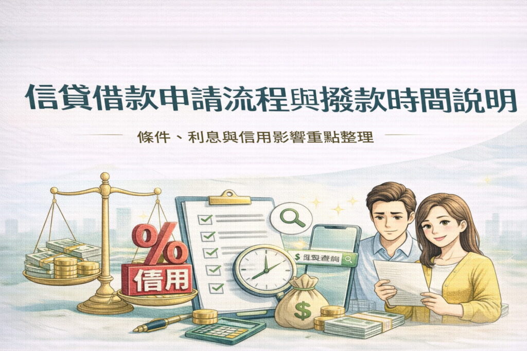信貸借款申請流程與撥款時間說明條件利息與信用影響重點整理