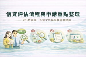 信貸評估流程與申請重點整理可行性判斷所需文件與撥款時間說明