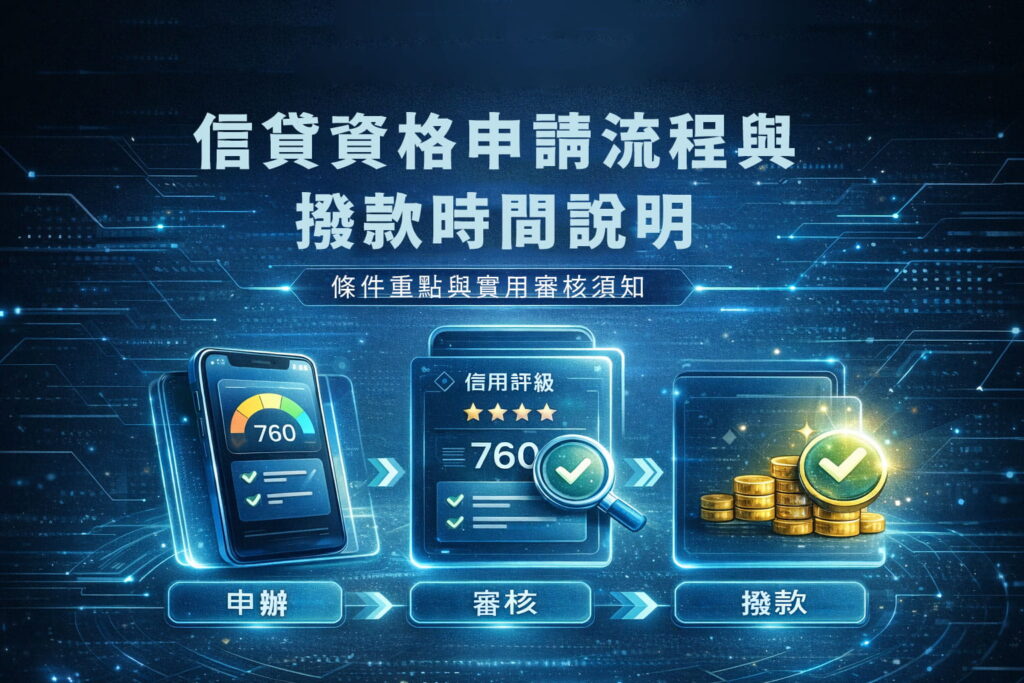 信貸資格申請流程與撥款時間說明條件重點與實用審核須知