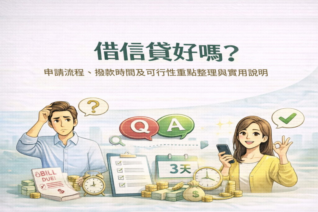 借信貸好嗎申請流程撥款時間及可行性重點整理與實用說明