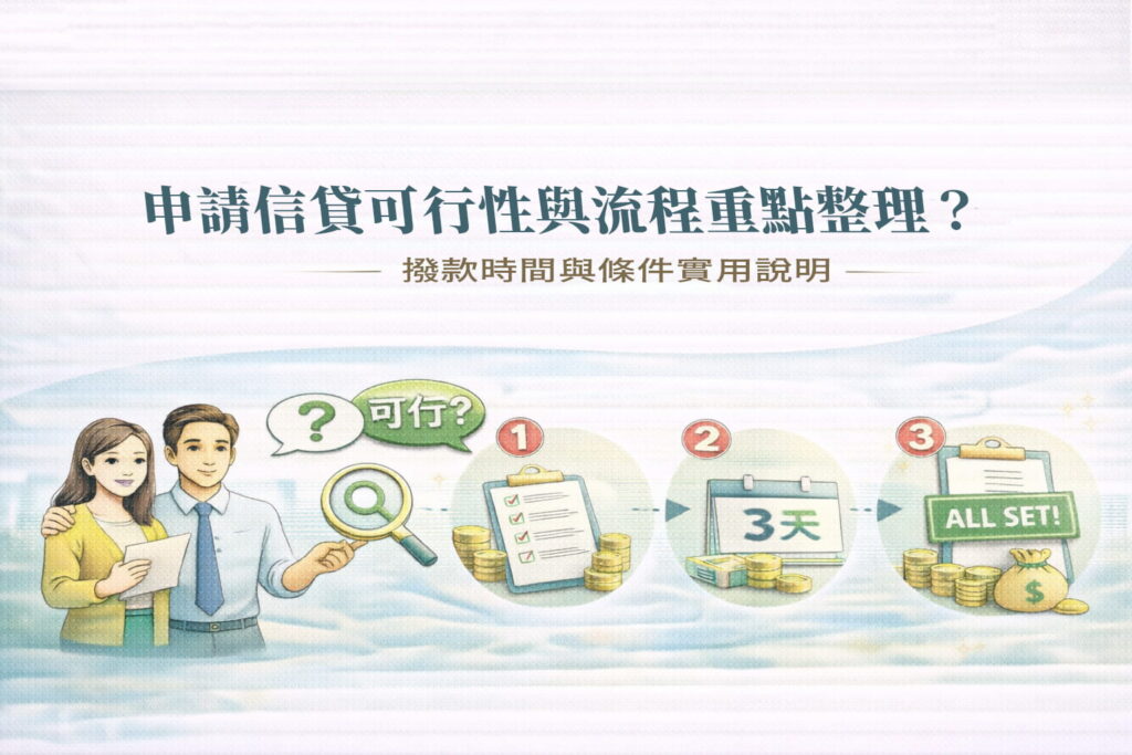 申請信貸可行性與流程重點整理撥款時間與條件實用說明