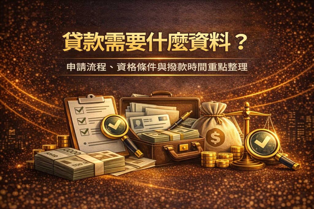 貸款需要什麼資料申請流程資格條件與撥款時間重點整理