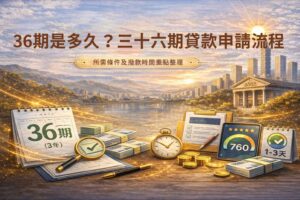 36期是多久三十六期貸款申請流程所需條件及撥款時間重點整理