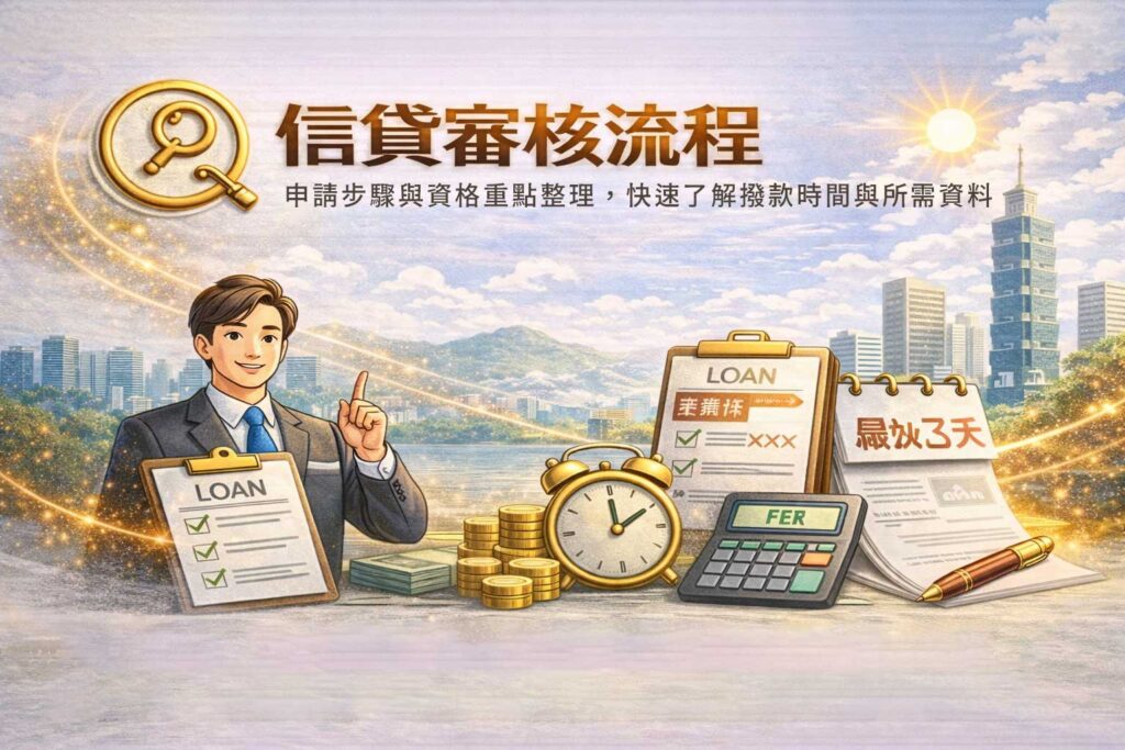 信貸審核流程申請步驟與資格重點整理快速了解撥款時間與所需資料