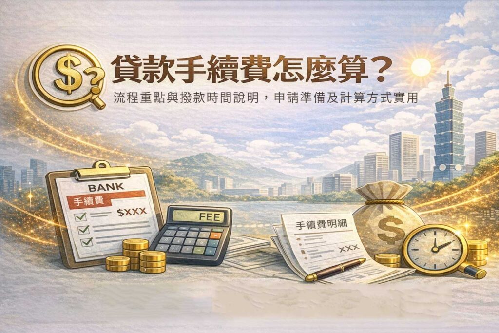 貸款手續費怎麼算流程重點與撥款時間說明申請準備及計算方式實用
