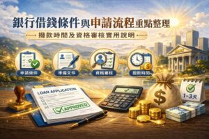 銀行借錢條件與申請流程重點整理撥款時間及資格審核實用說明