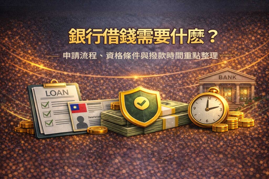銀行借錢需要什麼申請流程資格條件與撥款時間重點整理
