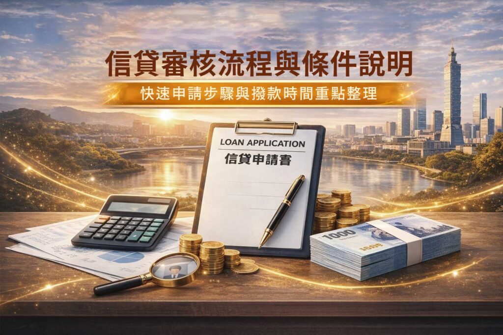 信貸審核流程與條件說明申請步驟所需資料及撥款時間重點整理