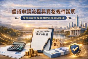 信貸申請流程與資格條件說明快速申請步驟與撥款時間重點整理