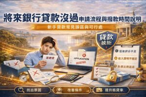 將來銀行貸款沒過申請流程與撥款時間說明新手貸款常見誤區與可行處
