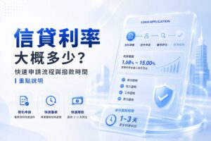 信貸利率大概多少快速申請流程與撥款時間重點說明