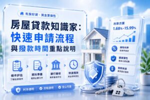 房屋貸款知識家快速申請流程與撥款時間重點說明