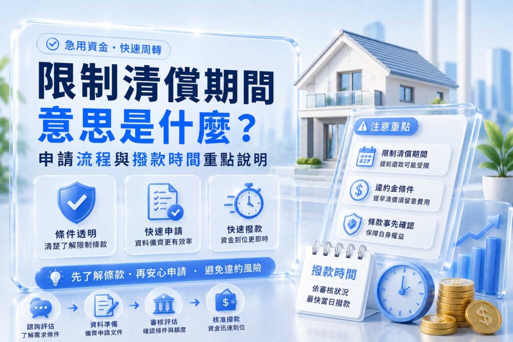 限制清償期間意思是什麼申請流程與撥款時間重點說明